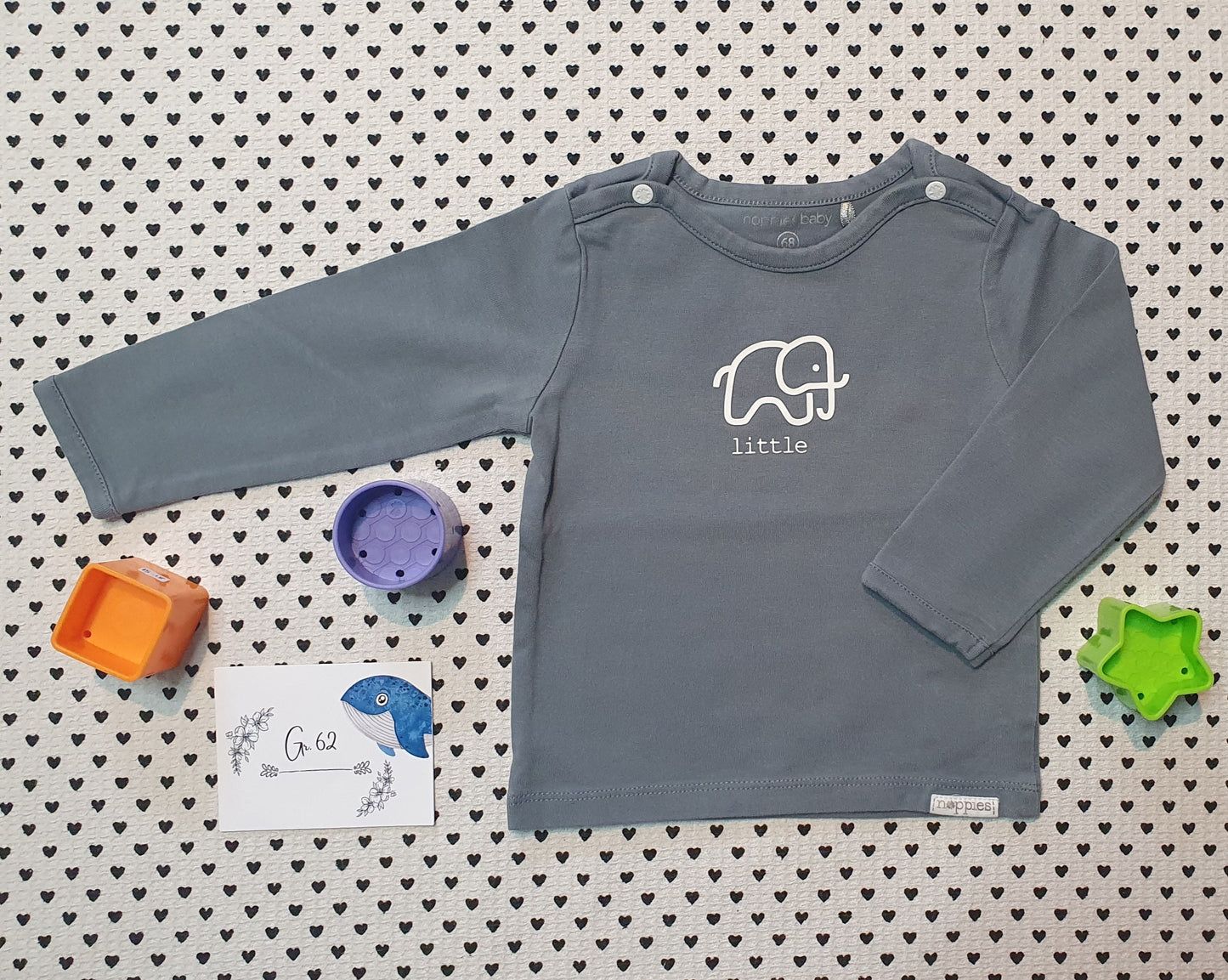 Minis Junge | Langarmshirt von Noppies, Gr. 62/68