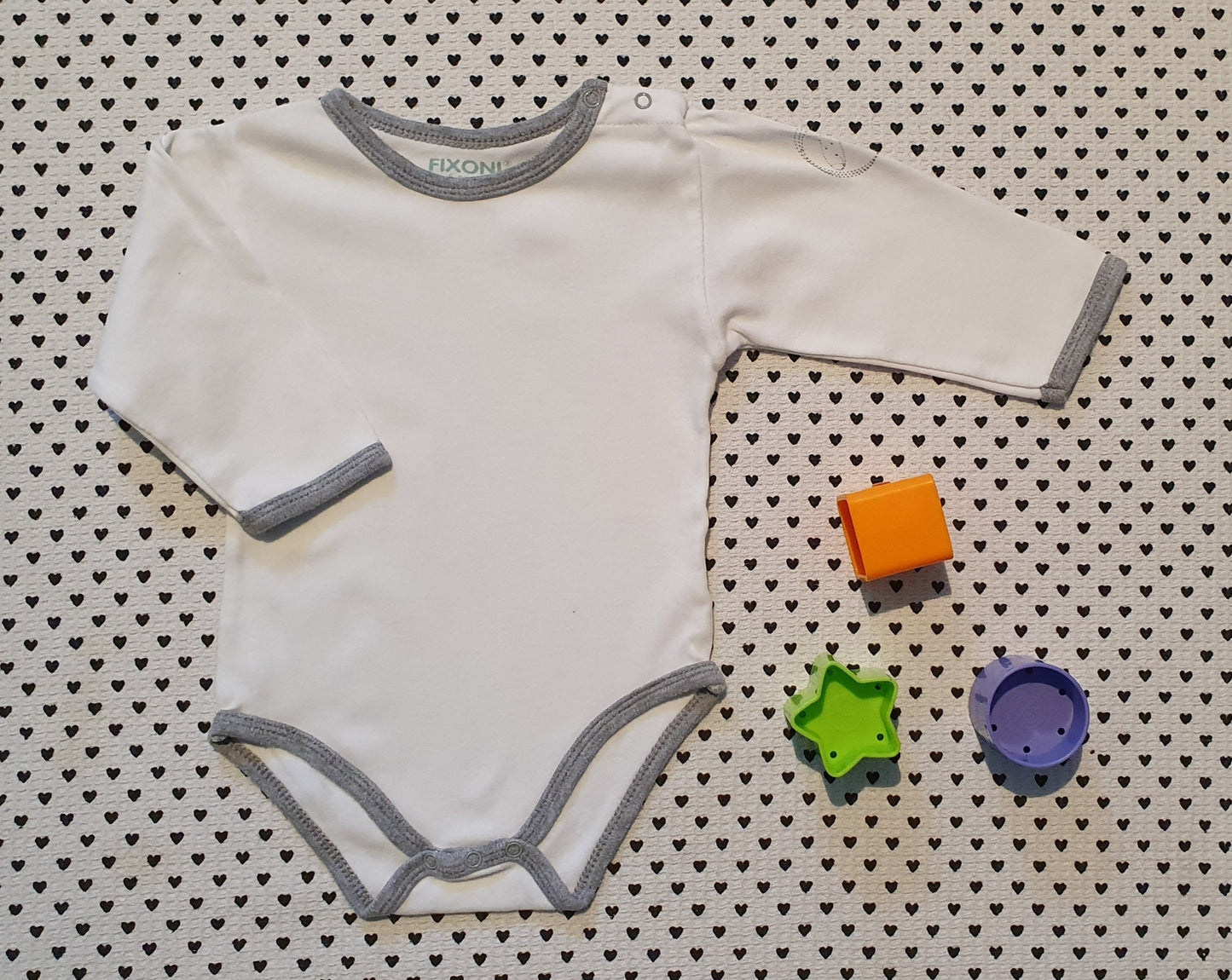 Minis Junge | Unisex | 2er-Pack: Body Langarm von Fixoni, Gr. 62