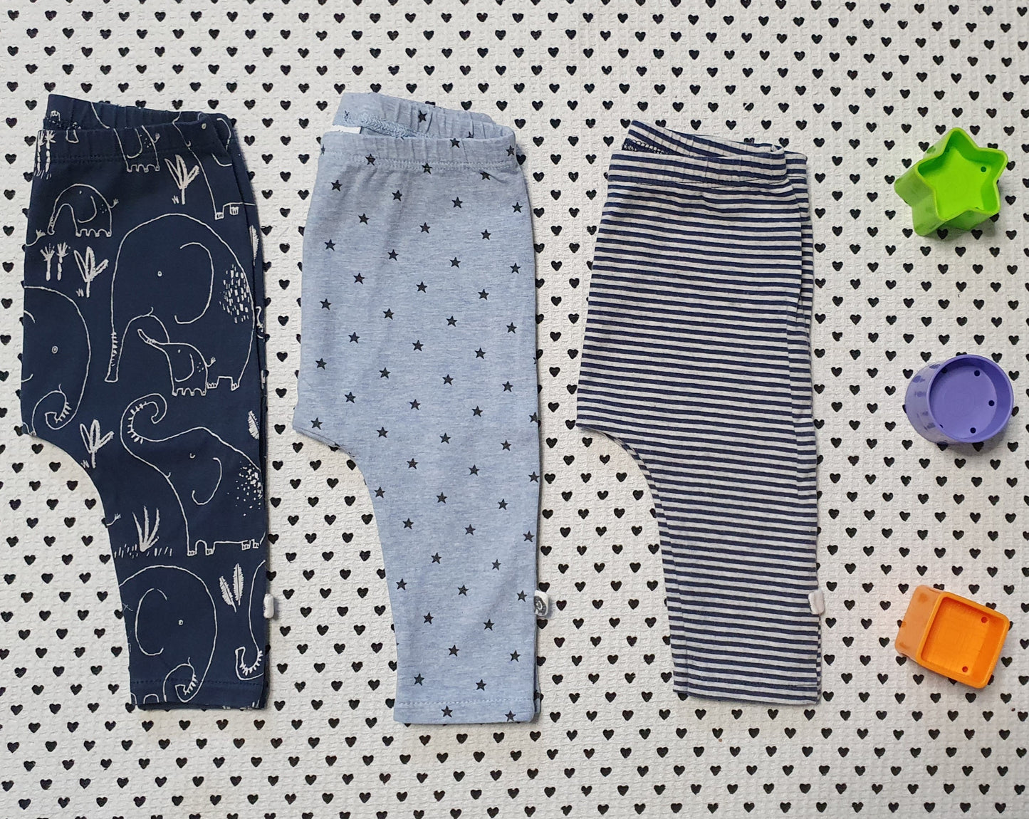 Minis Junge | Unisex | 3er-Pack: Leggings von Next, Gr. 62/68