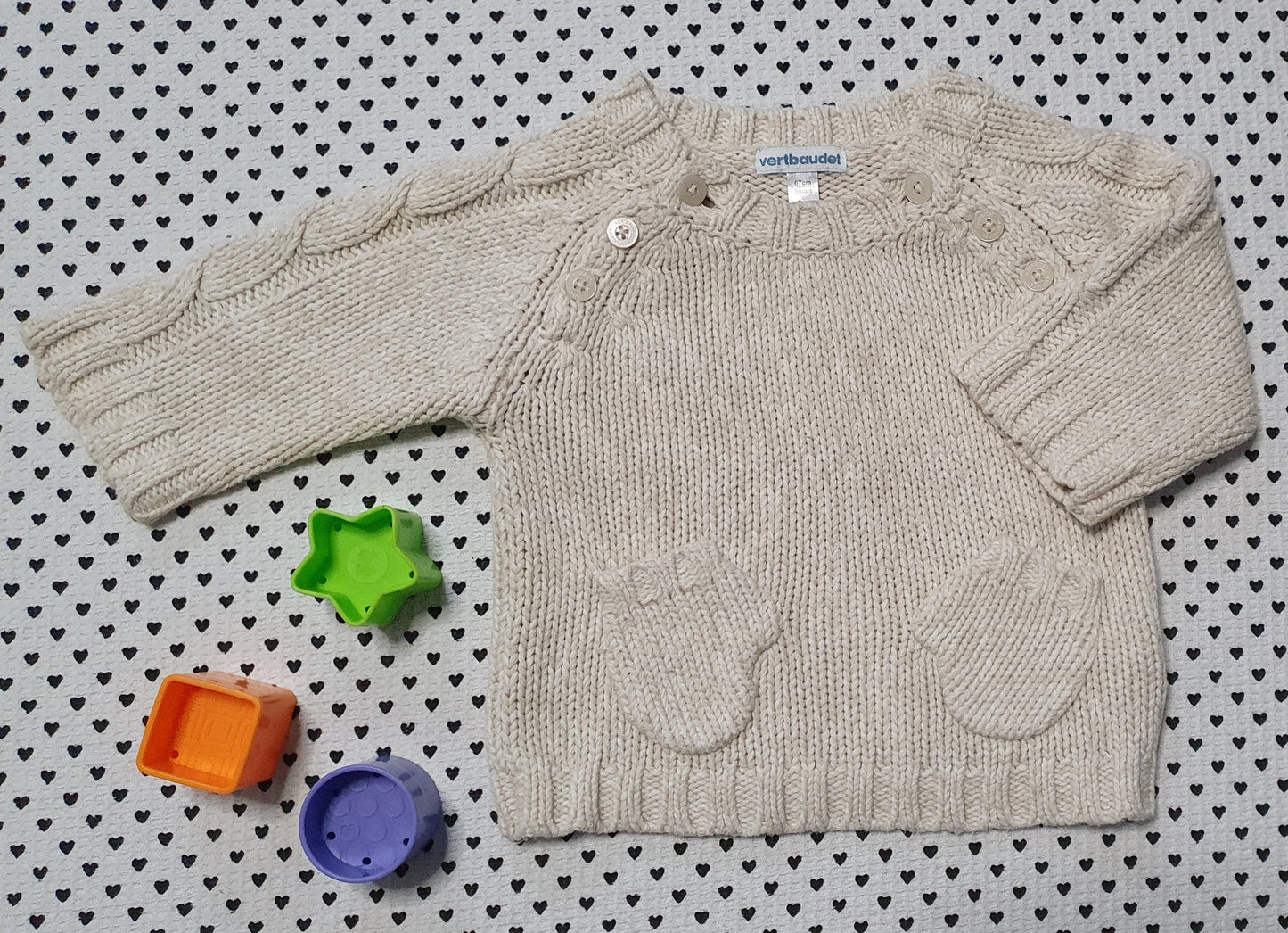 Minis Junge | Unisex | Strickpullover von Vertbaudet, Gr. 62/68