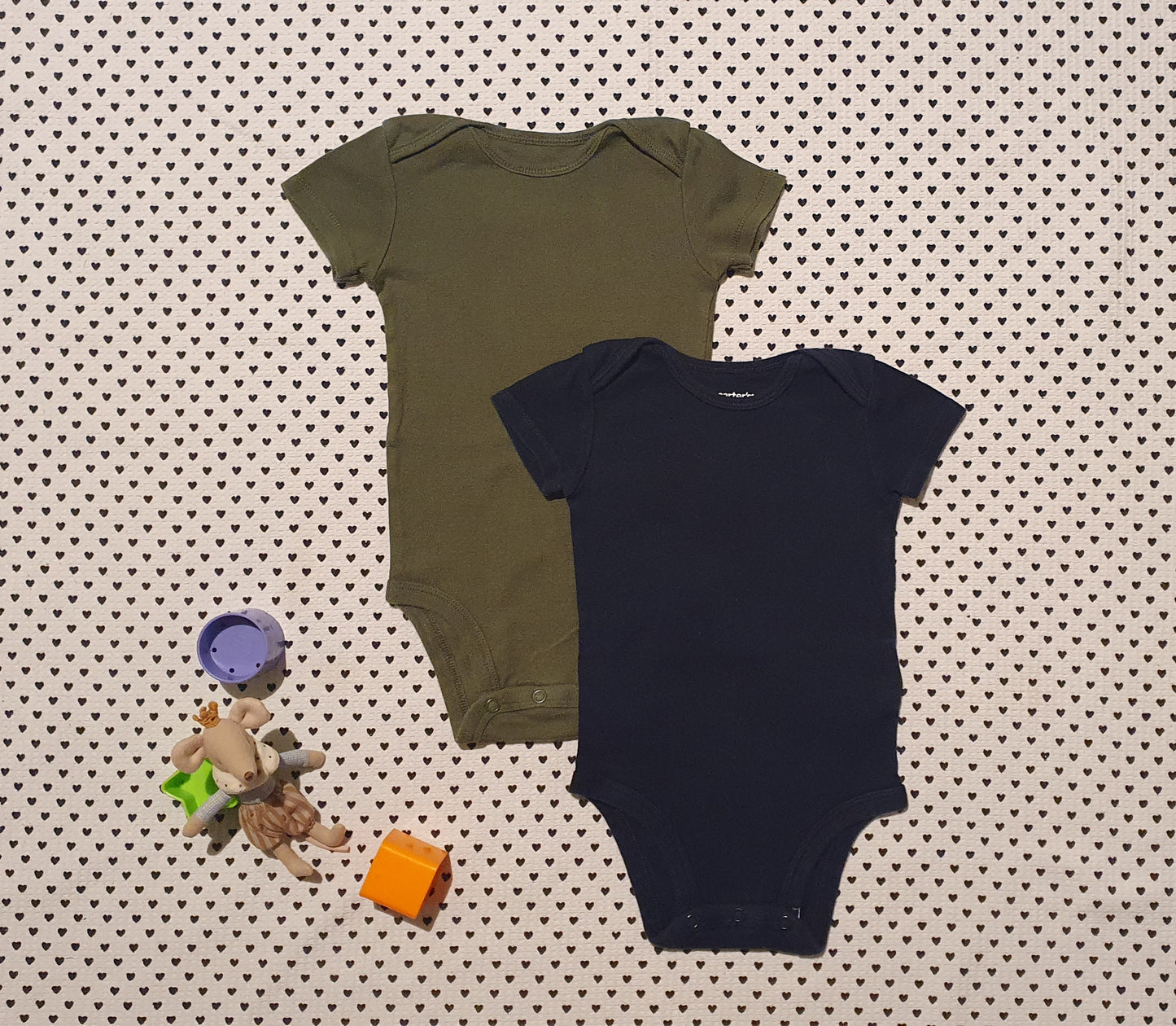 Minis Junge | Unisex | 2er-Pack: Body Kurzarm von Carter's, Gr. 74/80