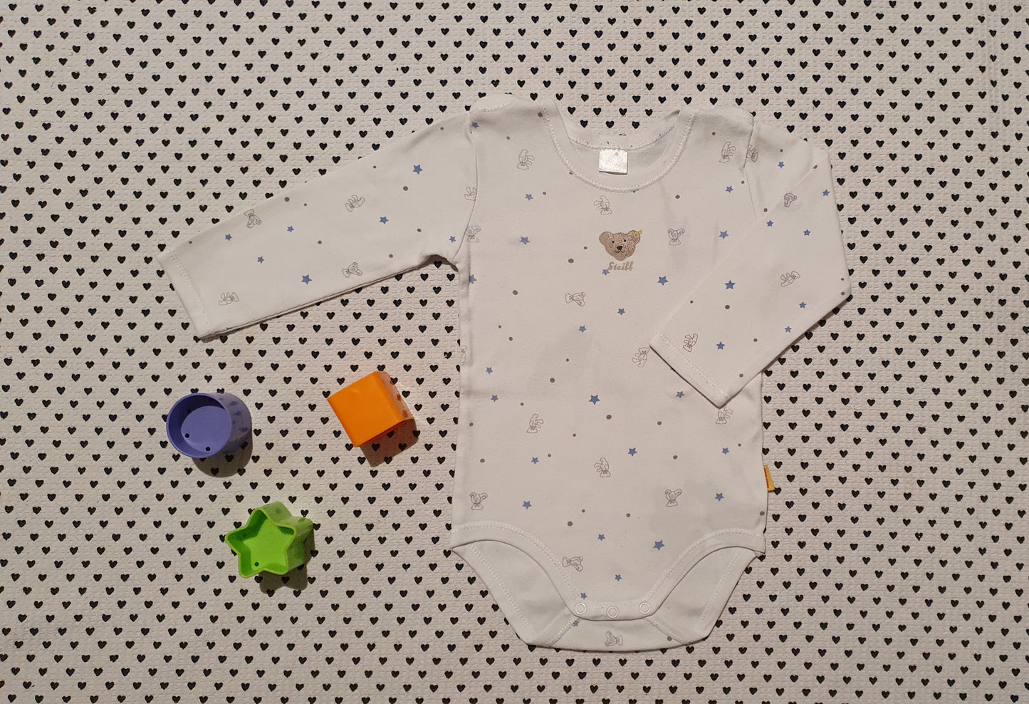 Minis Junge | Unisex | Body Langarm von Steiff, Gr. 74