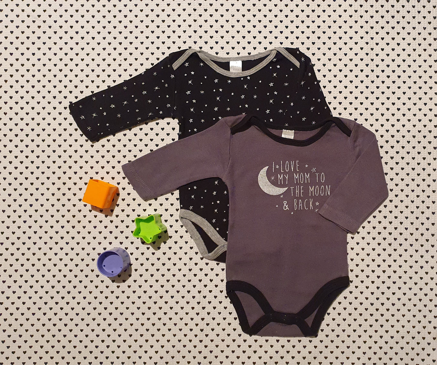Minis Junge | 2er-Pack: Body 3/4 Arm, Gr. 74