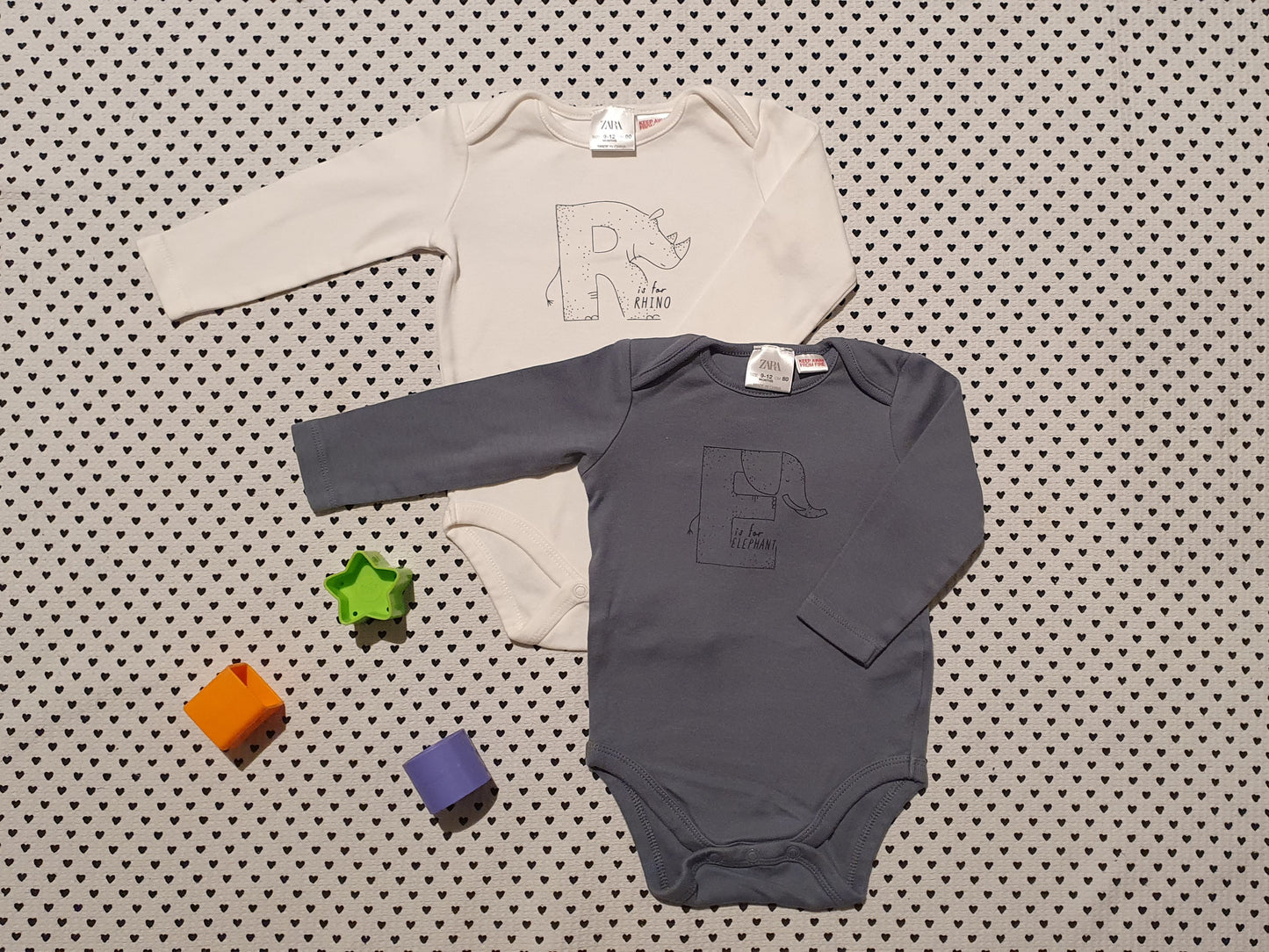 Minis Junge | Unisex | 2er-Pack: Body Langarm von Zara, Gr. 74