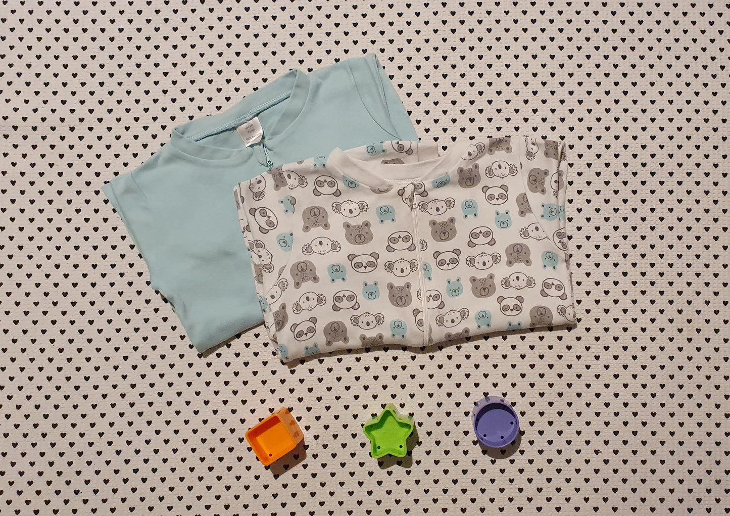 Minis Junge | Unisex | 2er-Pack Pyjama/Einteiler von Smile, Gr. 80