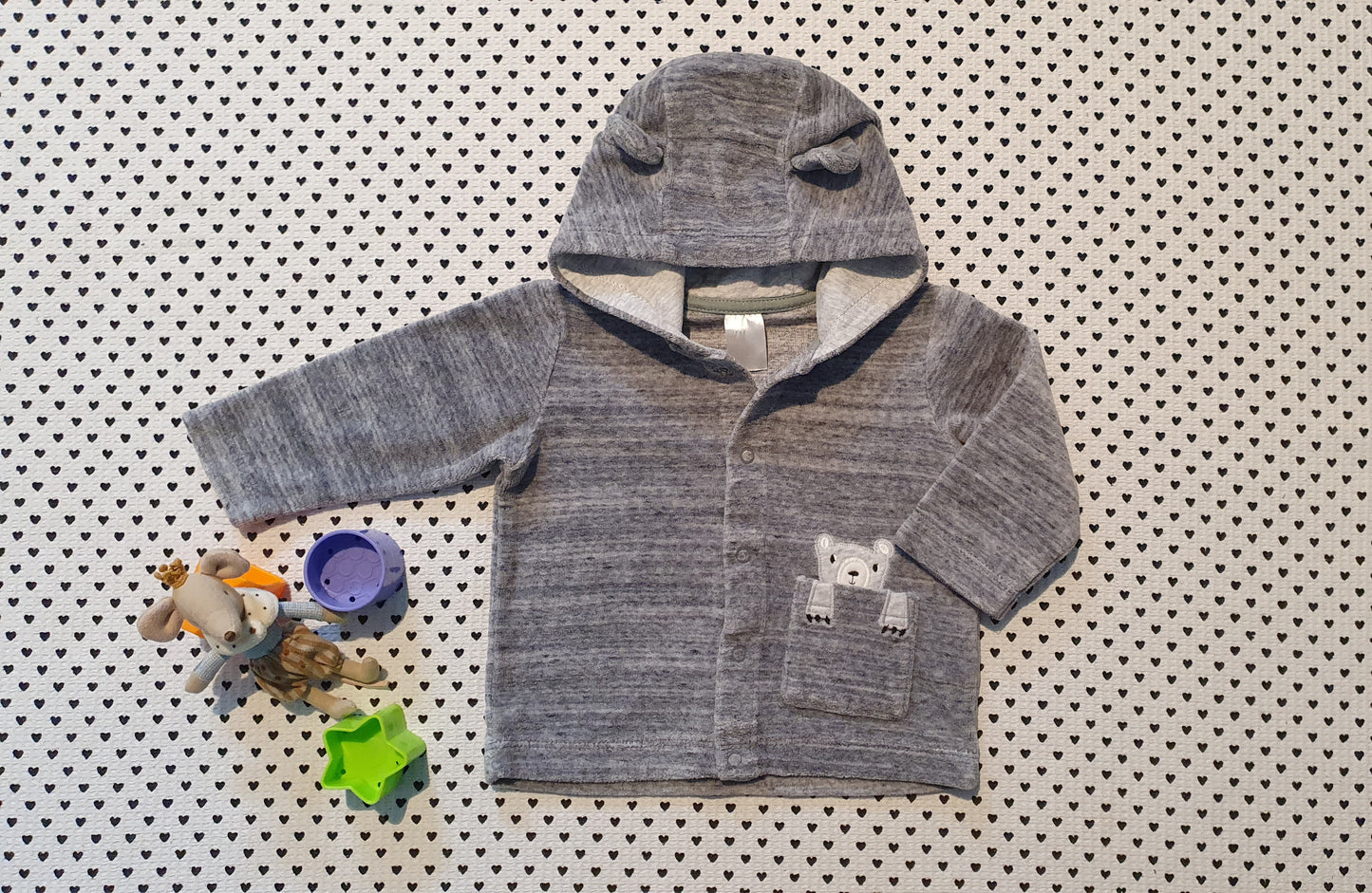 Minis Junge | Unisex | Kapuzenjacke von H&M, Gr. 68