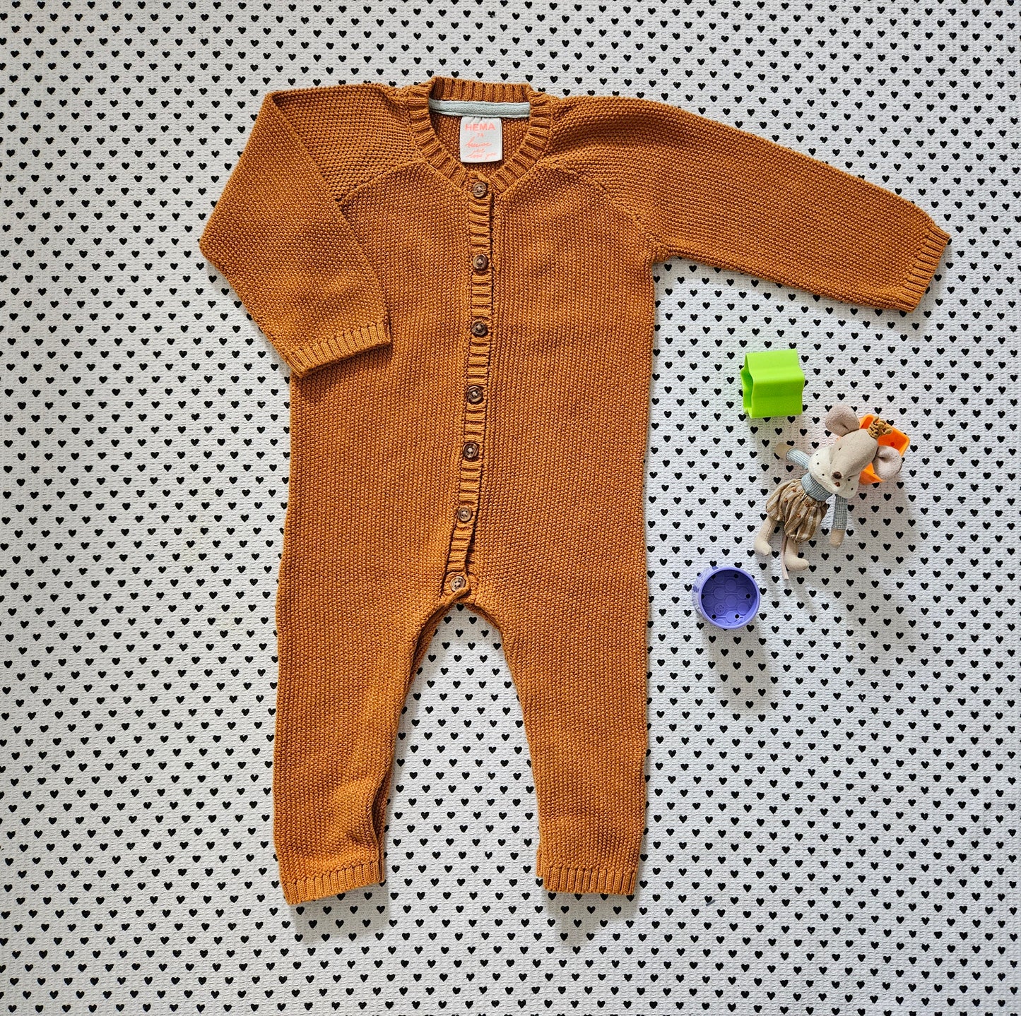 Minis Junge | Unisex | Einteiler Strick von Hema, Gr. 80