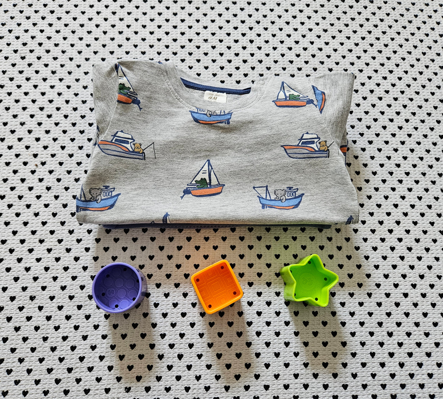 Minis Junge | 3-tlg. Set: Body ärmellos, T-Shirt, und Shorts, Gr. 80