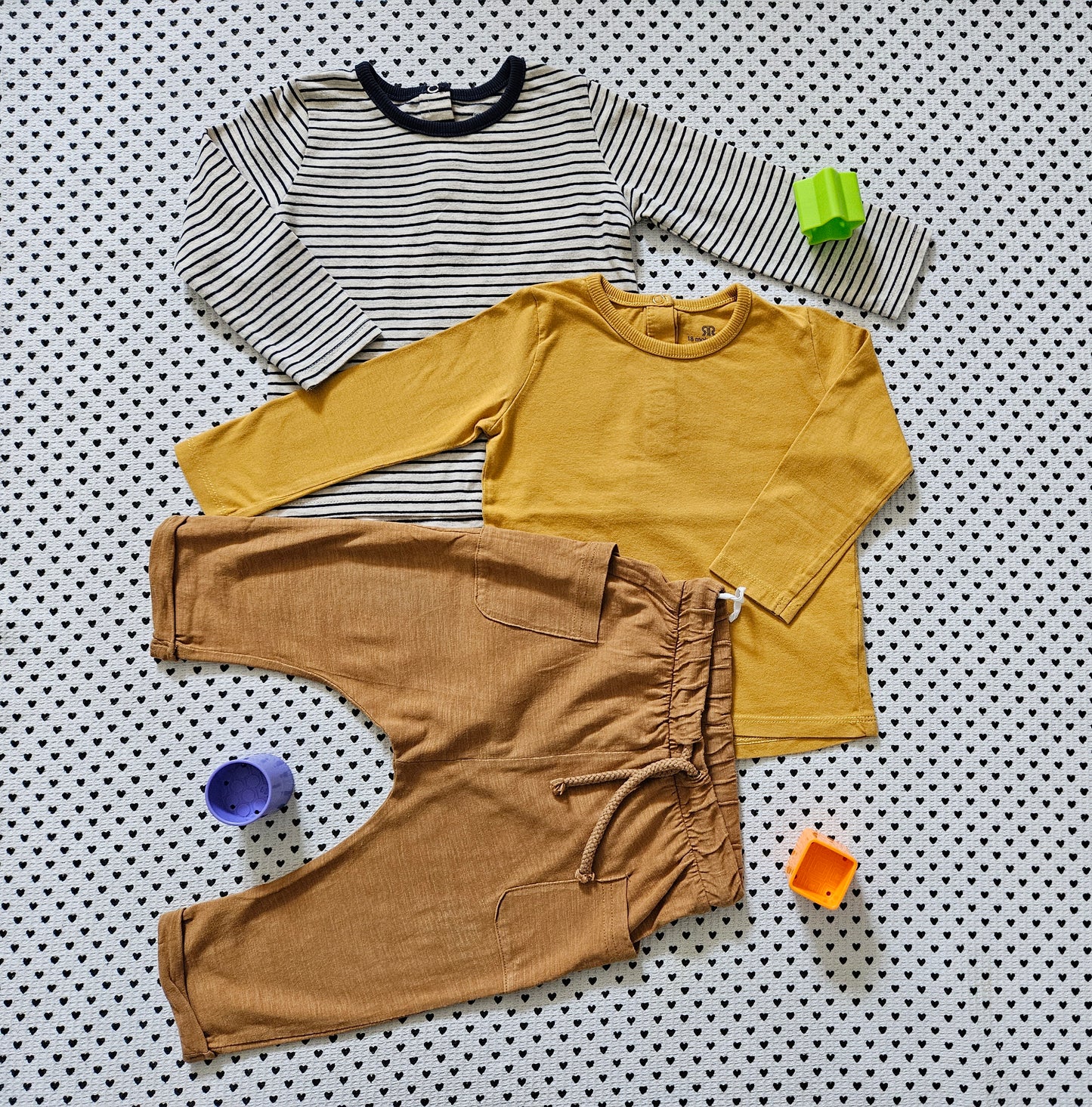 Minis Junge | Unisex | 3-tlg. Kleiderset, Gr. 80