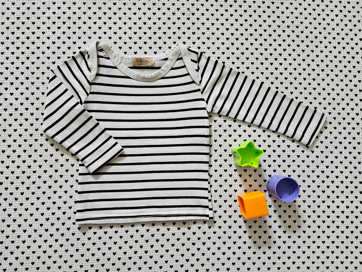 Minis Junge | Unisex | Langarmshirt von Catpapa, Gr. 74