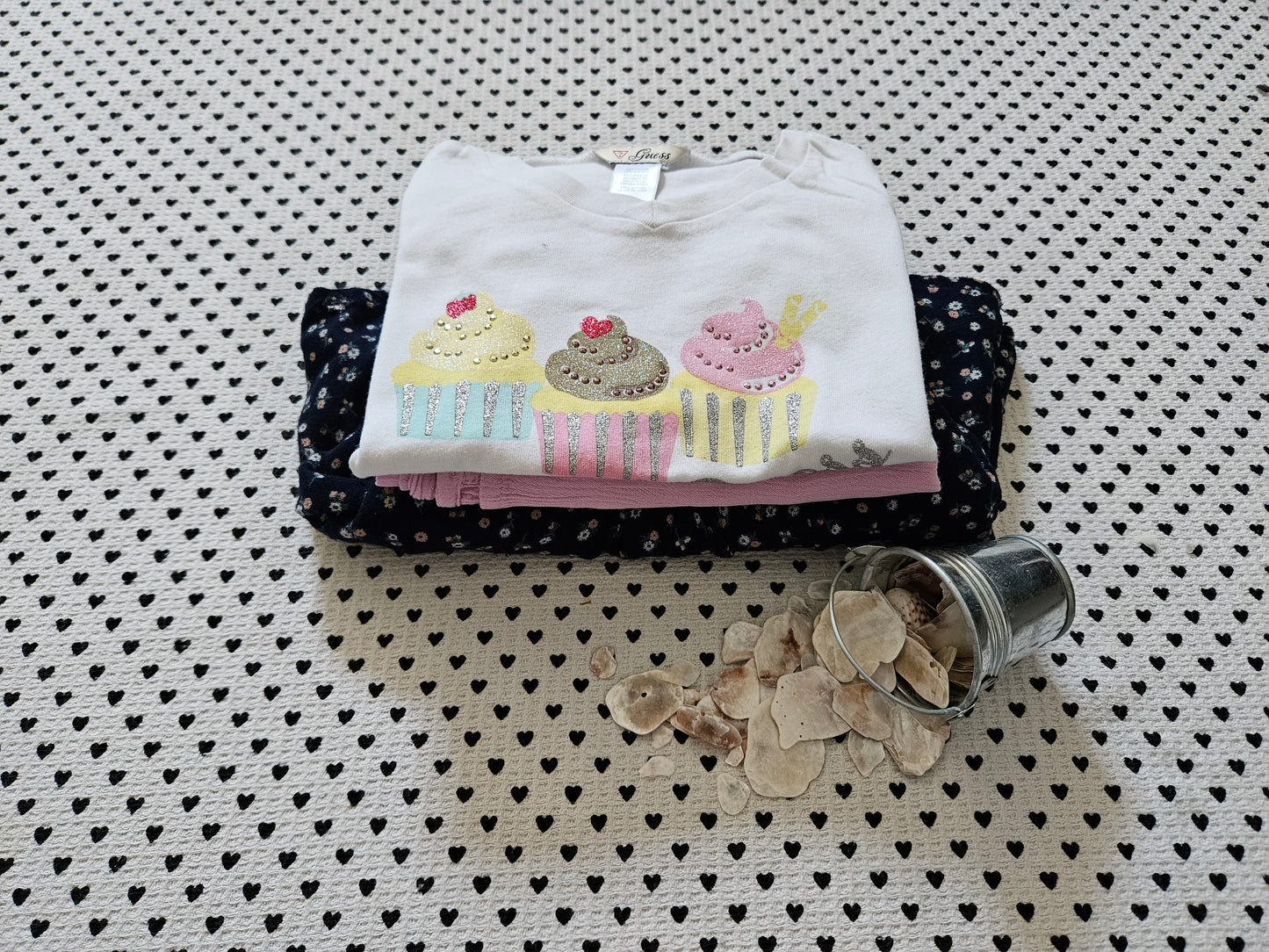 Kids | Mädchen | Kleiderset: T-Shirt, Langarmshirt und Jupe, Gr. 104