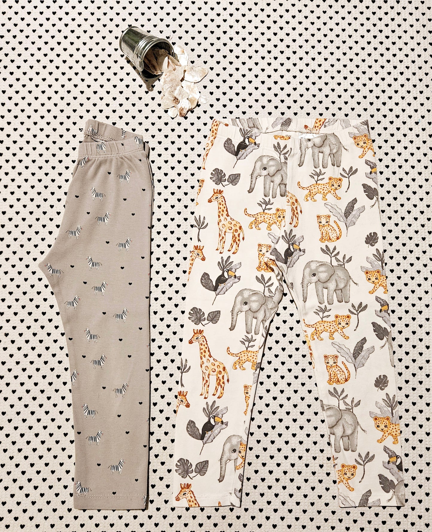Kids | Mädchen | 2er-Pack Leggings von H&M, Gr. 98