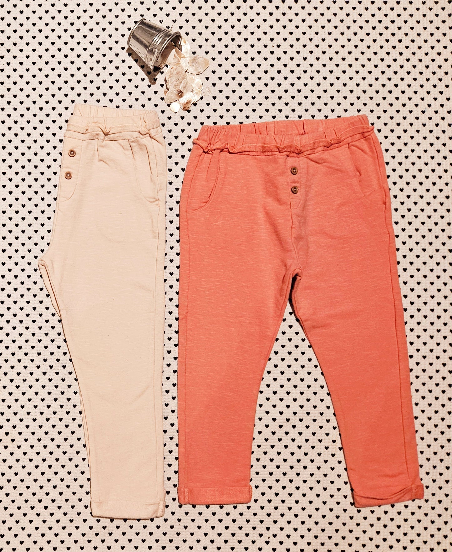 Kids | Mädchen | 2er-Pack Trainerhosen von Bio Cotton, Gr. 98