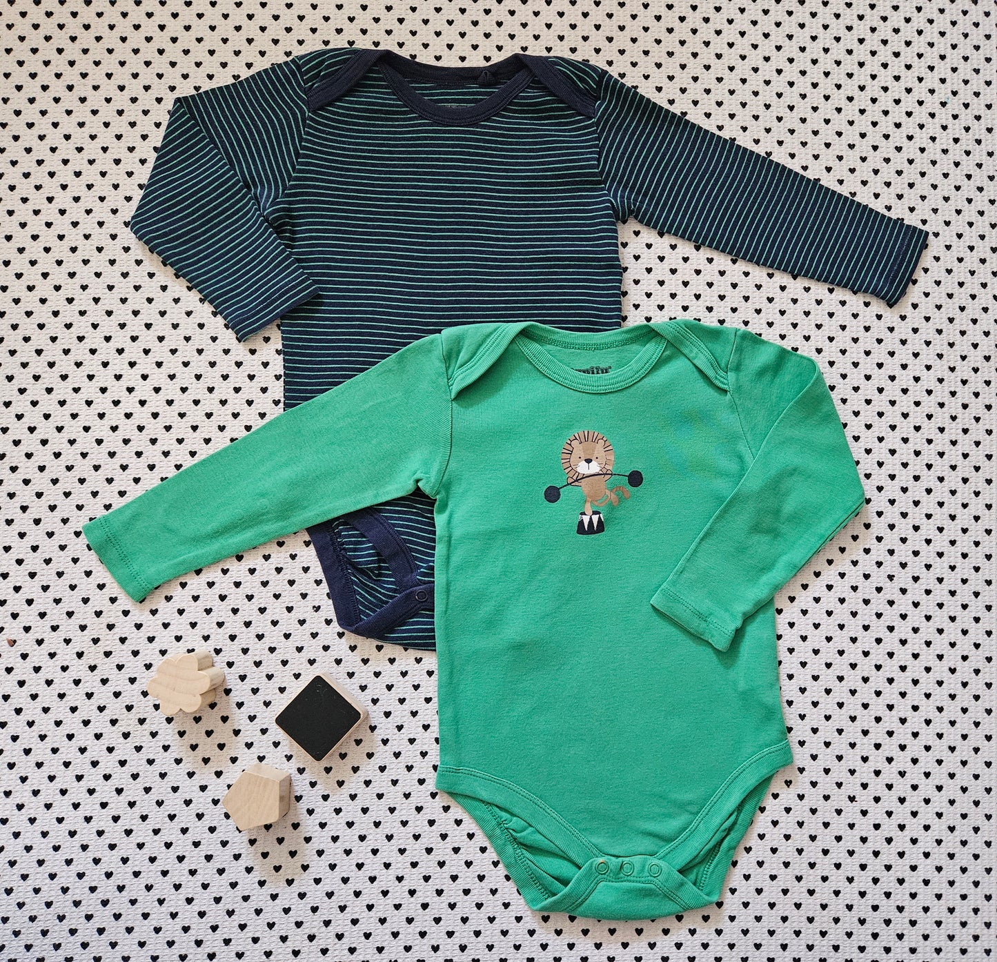 Minis Junge | 2er-Pack: Body Langarm, Gr. 86/92