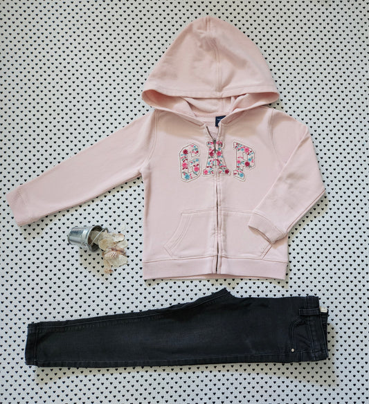 Kids | Mädchen | Set: Kapuzenjacke von Gap und Jeggings von Next, Gr. 116