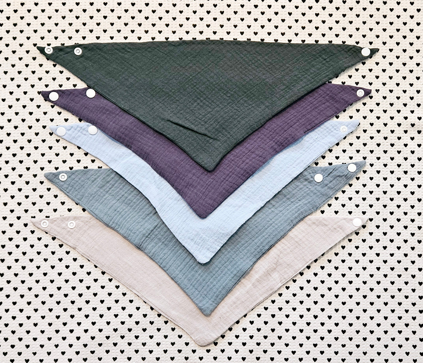 Dreiecktücher / Sabberlätzli aus Musselin