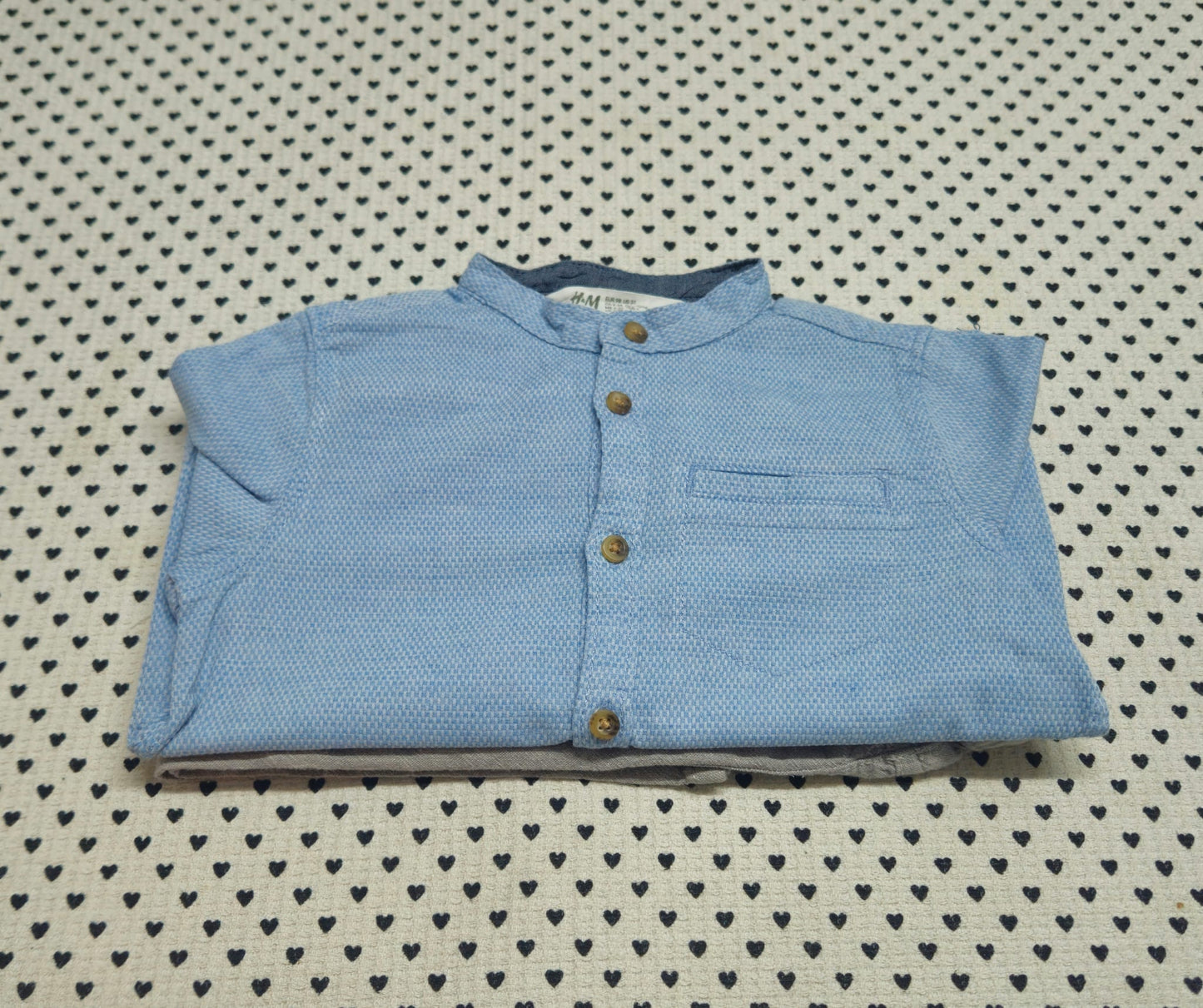 Kids | Junge | 2-tlg. Set: Hemd und Leinenhose (H&M), Gr. 98