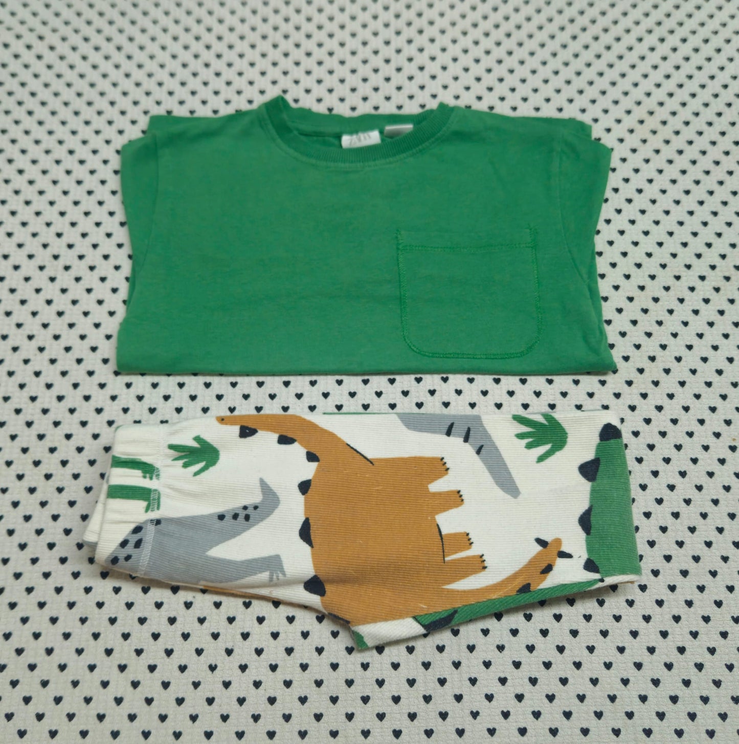 Kids | Junge | 2-tlg. Set: Langarmshirt und Leggings (Zara), Gr. 104/110