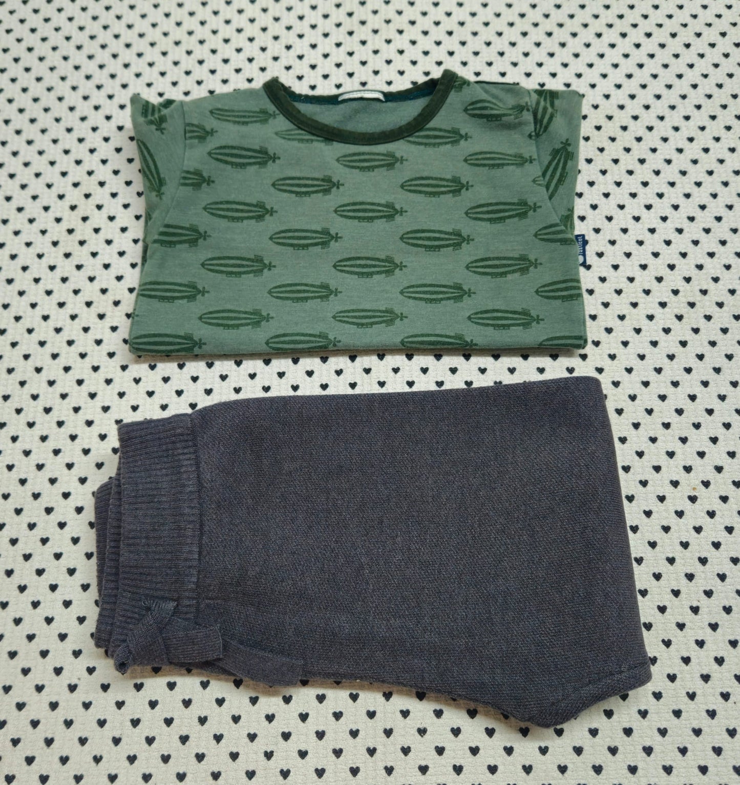 Kids | Junge | 2-tlg. Set: Langarmshirt (L'asticot) und Strickhose (Zara), Gr. 104/110