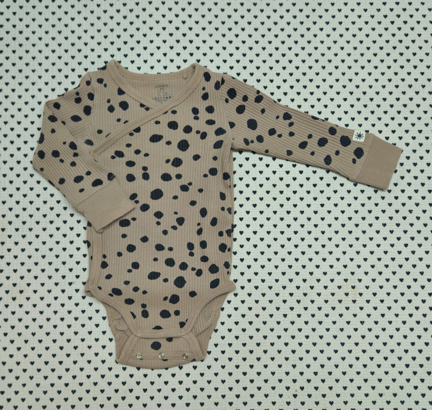 Minis Mädchen | Wickelbody (Lindex), Gr. 74