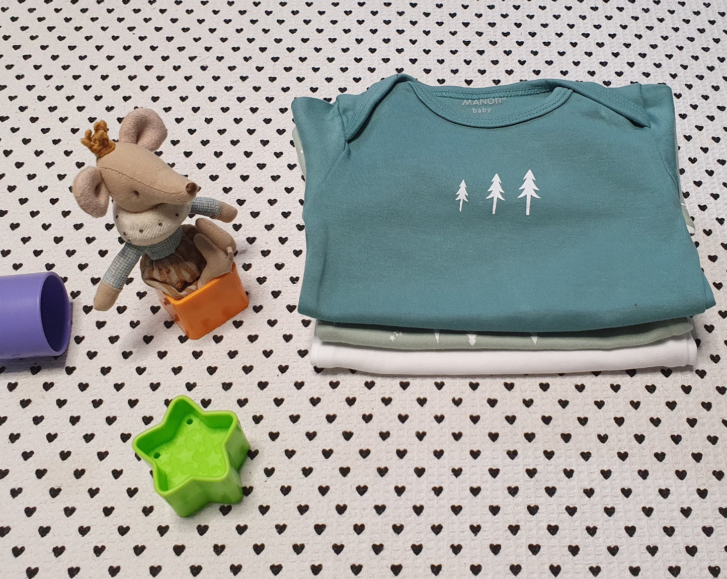 Minis Junge | Unisex | (3er-Pack) Bodys von Manor, Gr. 68