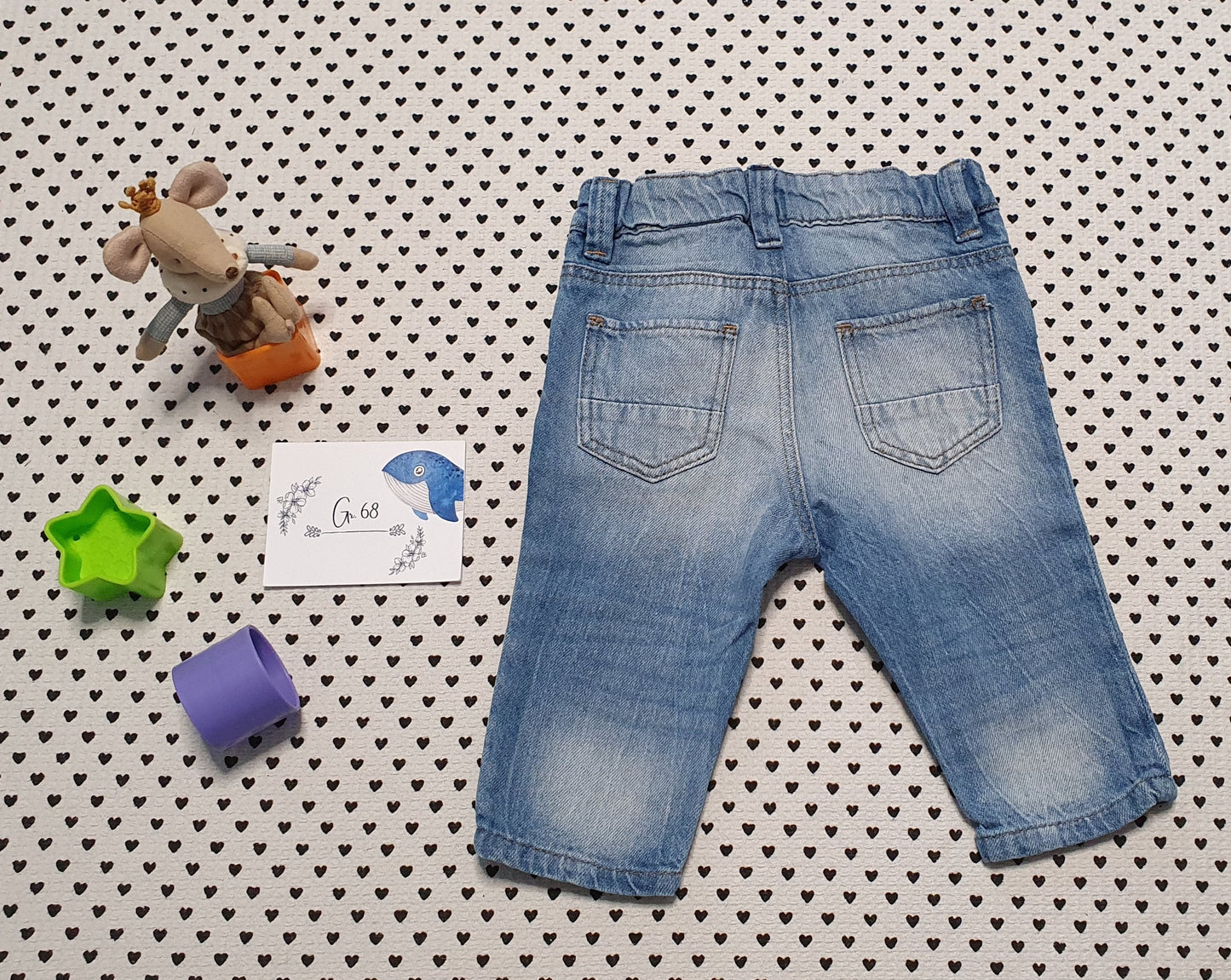 Minis Junge | Unisex | Jeanshose von H&M, Gr. 68