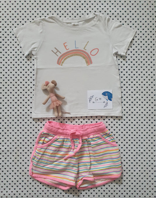 Kids | Mädchen | Set: T-Shirt und Shorts, Gr. 98