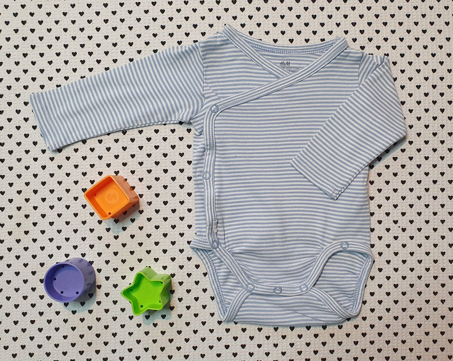 Minis Junge | Unisex | 5er-Pack: Wickelbodys Langarm von H&M, Gr. 62