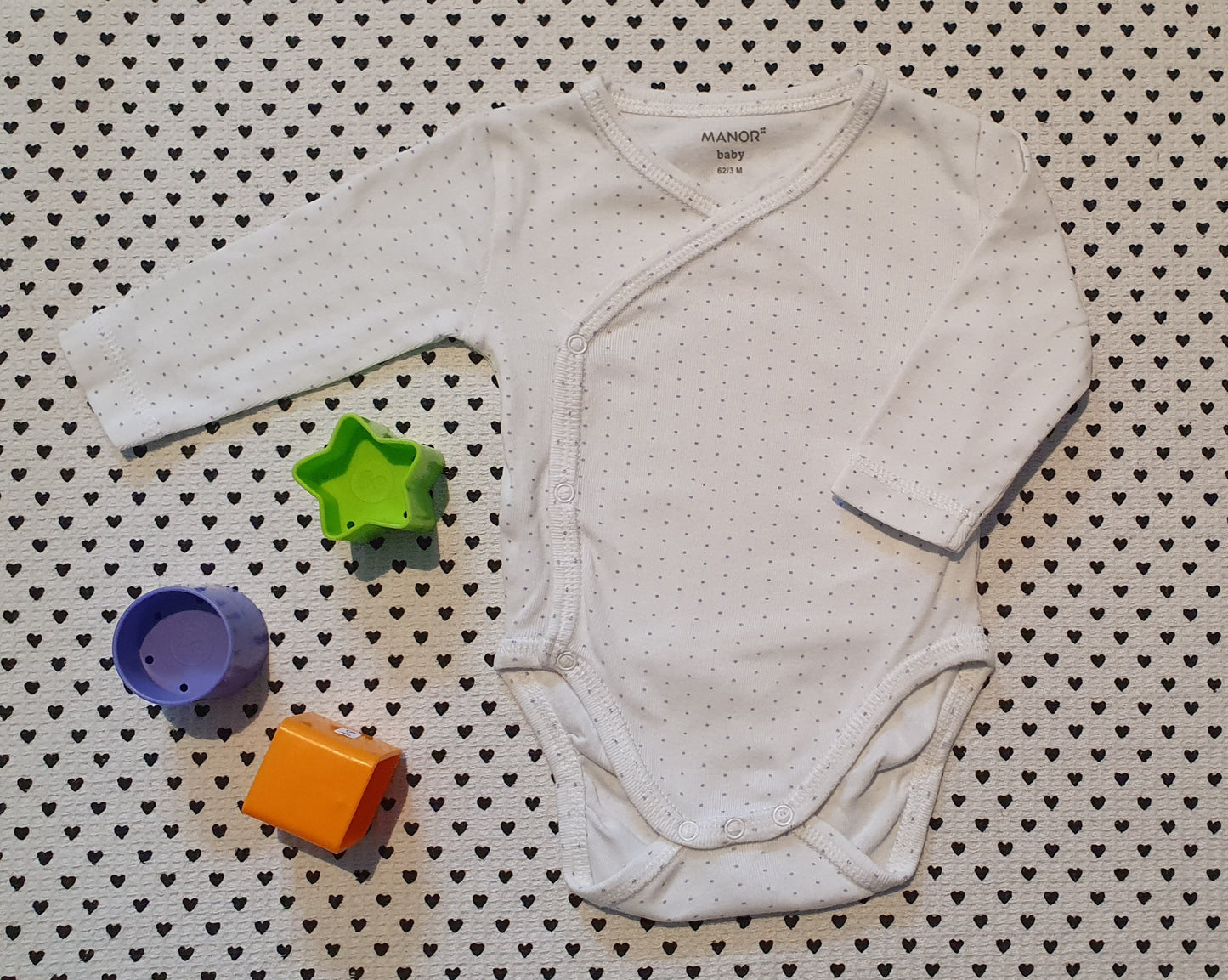Minis Junge | Unisex | 2er-Pack: Wickelbody Langarm von Manor, Gr. 62