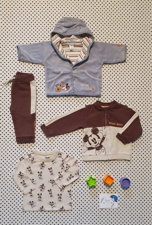 Minis Junge | Set | Geschenkset | 4-tlg. Kleiderset: von Disney Baby, Gr. 62/68