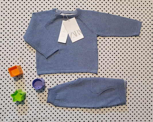 Minis Junge | Unisex | Set: Pullover und Trainerhose von Zara, Gr. 62