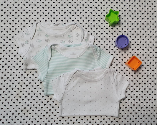 Minis Junge | Unisex | 3er-Pack: Body Kurzarm von Early Days, Gr. 62