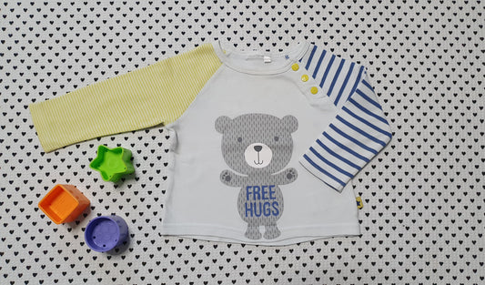 Minis Junge | Langarmshirt von Bornino, Gr. 62/68
