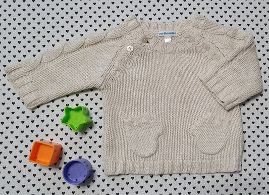 Minis Junge | Unisex | Strickpullover von Vertbaudet, Gr. 62/68