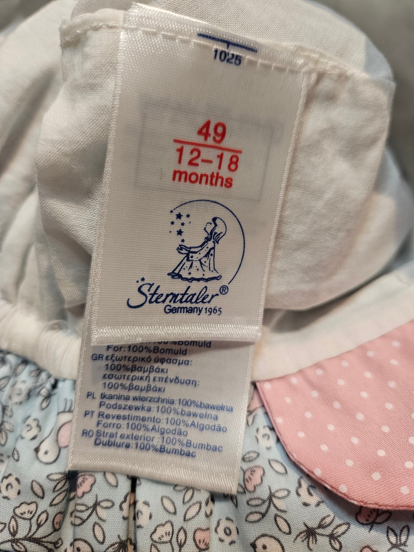 Accessoires Minis | Mädchen | Sonnenhut von Sterntaler, NEU, KU: 49 cm (12-18 Monate)