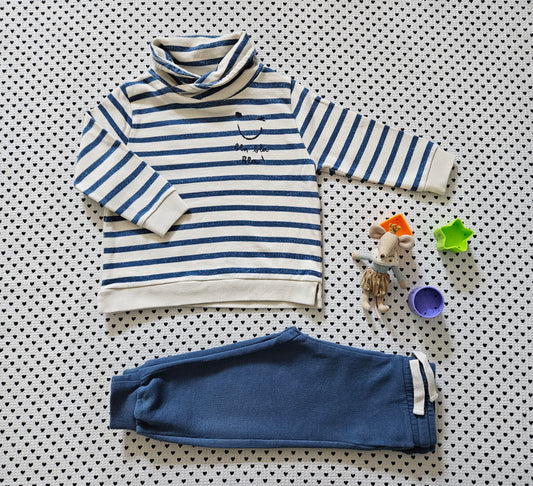 Minis Junge | Set: Pullover von Zara und Trainerhose von Manor, Gr. 80