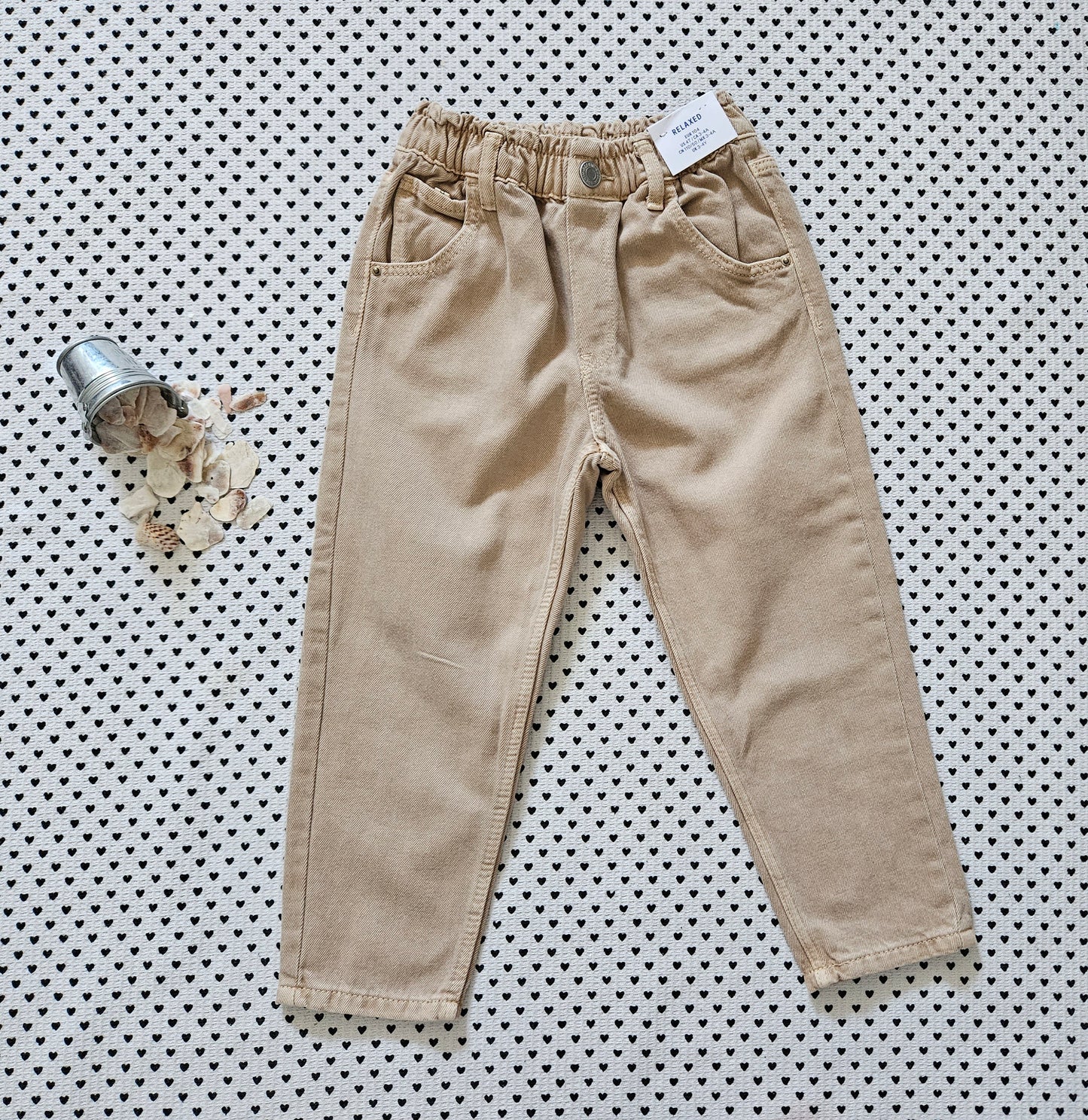 Kids | Mädchen | Paperbag-Hose von H&M, Gr. 104