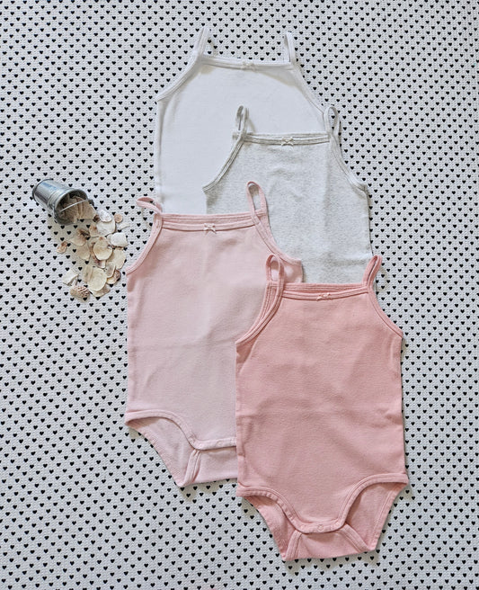 Kids | Mädchen | 4er-Pack Bodys ärmellos von H&M, Gr. 104