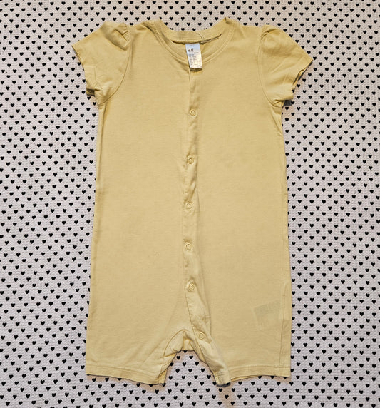 Minis Mädchen  | Pyjama/Einteiler kurz von H&M, Gr. 92