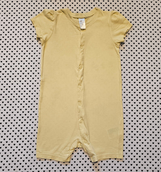 Minis Mädchen  | Pyjama/Einteiler kurz von H&M, Gr. 92