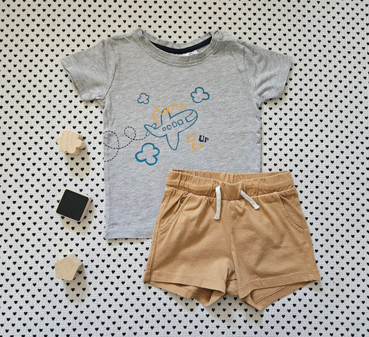 Minis Junge | Set: T-Shirt und Shorts, Gr. 86