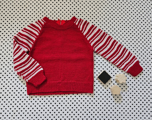 Minis Junge | Strickpullover handmade, Gr.80/86