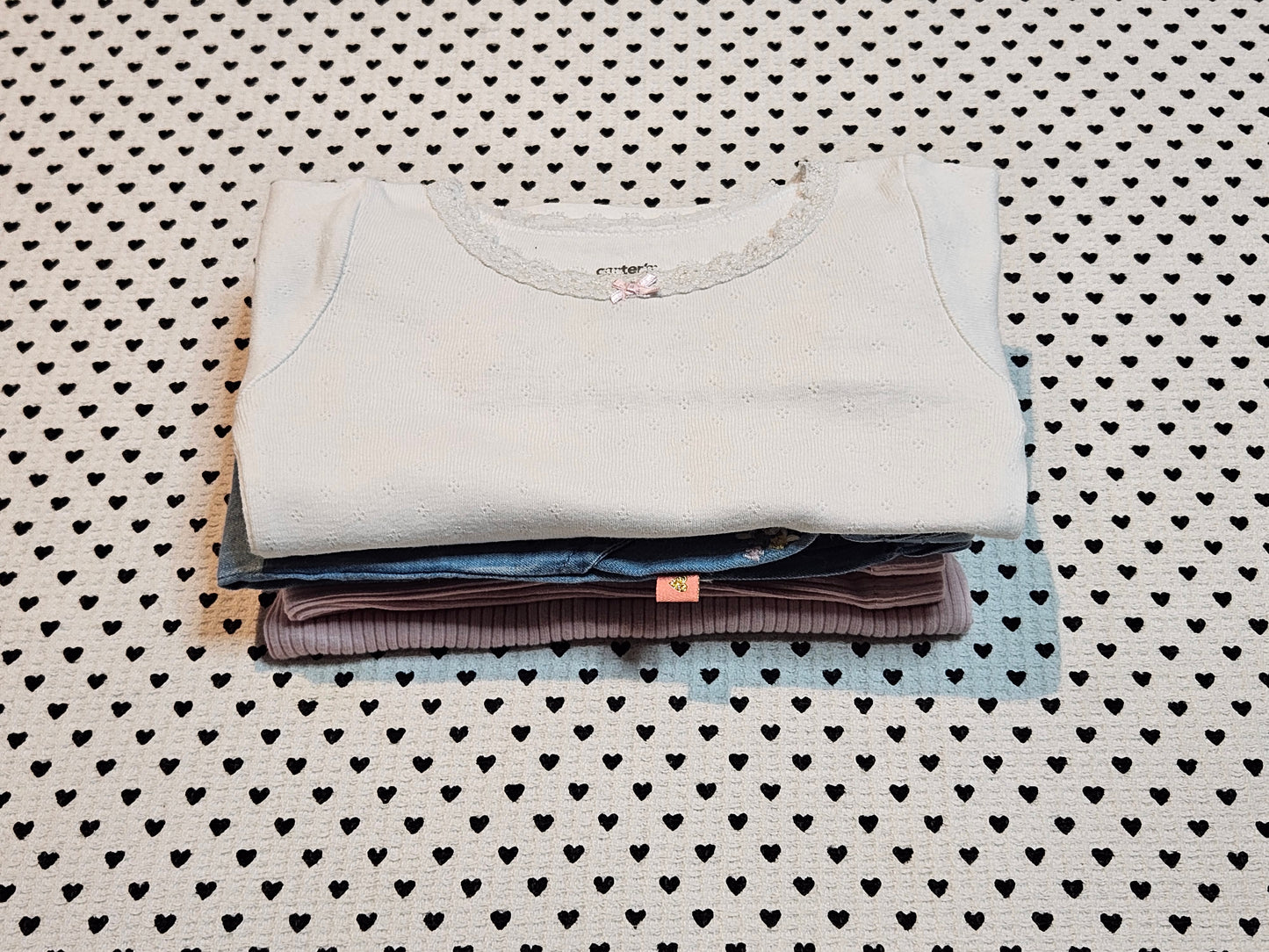 Minis Mädchen |4-tlg. Set: Body, Leggings, Langarmshirt und Hose, Gr. 74/80