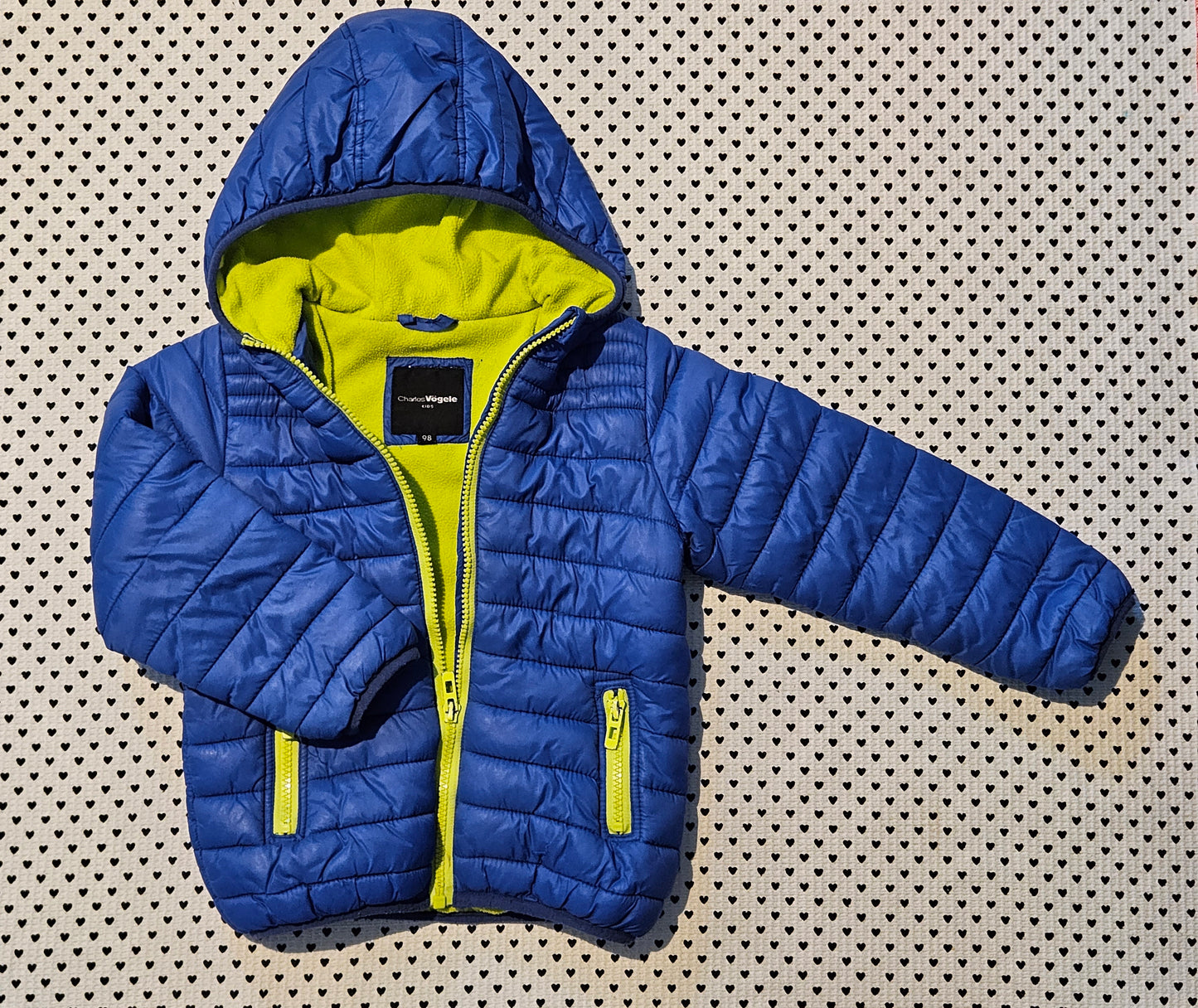 Kids | Junge | Kapuzenjacke mit Fleece gefüttert von Charles Vögele, Gr. 98