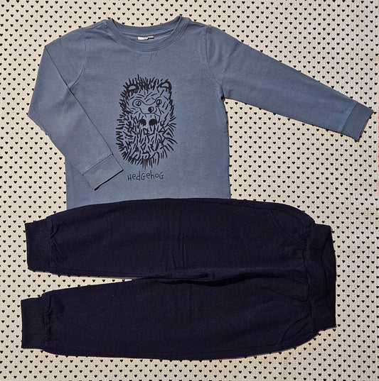 Kids | Junge | Unisex | Set: Langarmshirt von Pomp de Lux und Trainerhose, Gr. 104