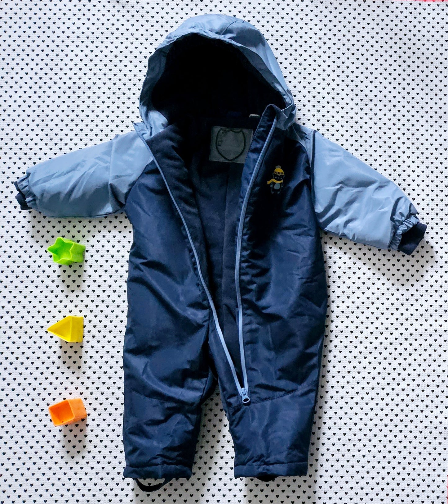 Minis Junge | Schneeanzug mit Kapuze, Gr. 80