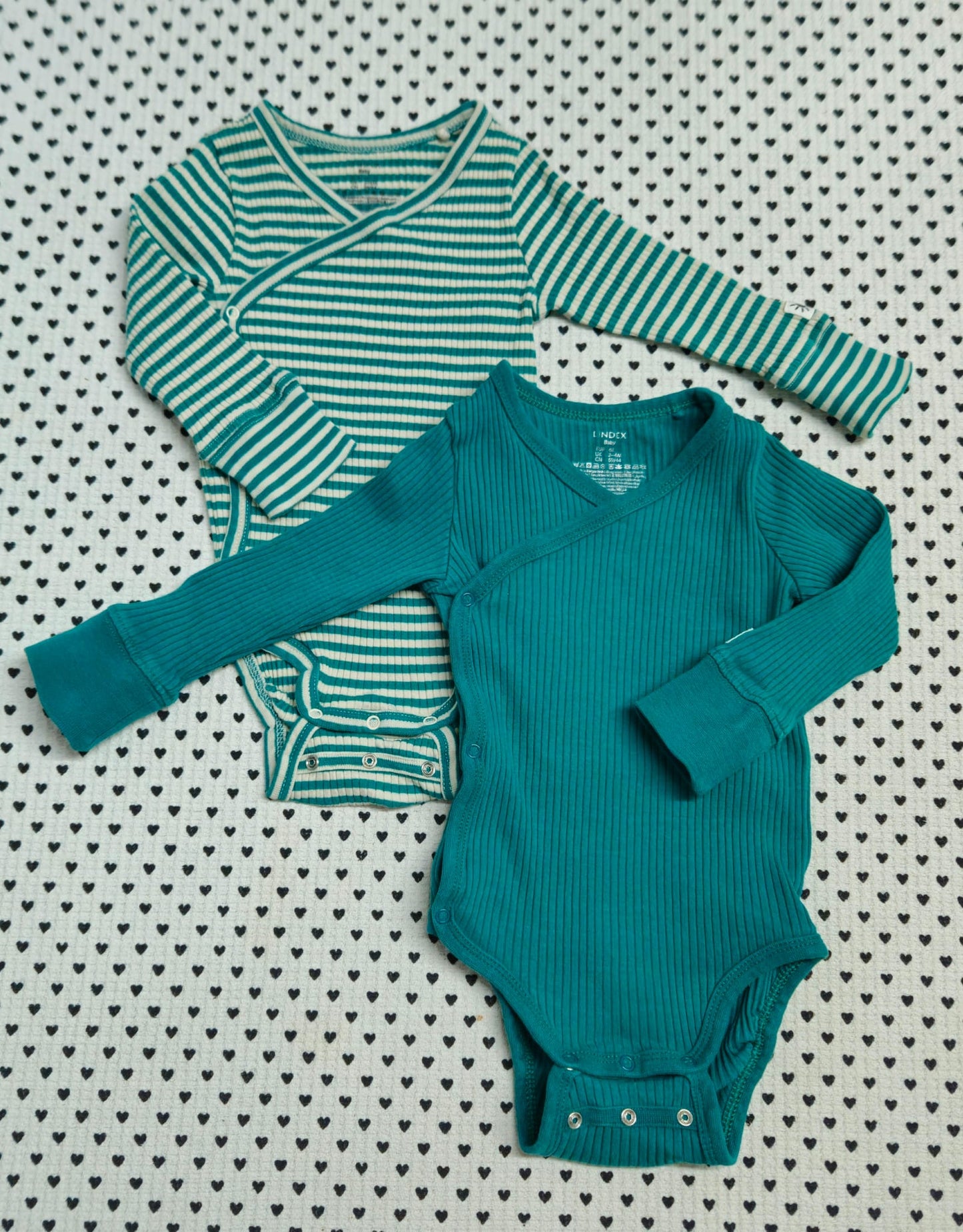 Minis Junge | Unisex | 2er-Pack: Wickelbody langarm (Lindex), Gr. 62