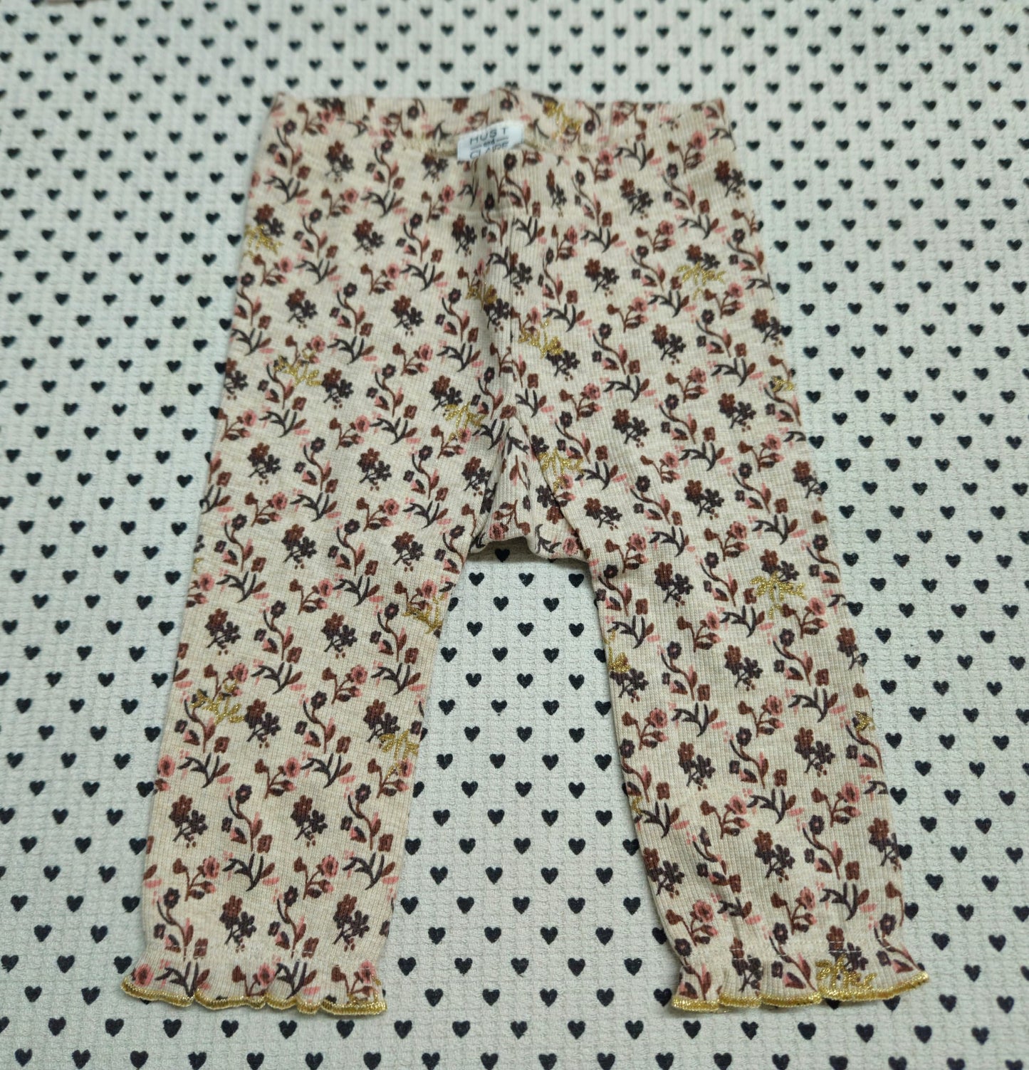 Minis Mädchen | 2-tlg. Set: Langarmshirt (Name It und Leggings (Hust & Claire), Gr. 56/62