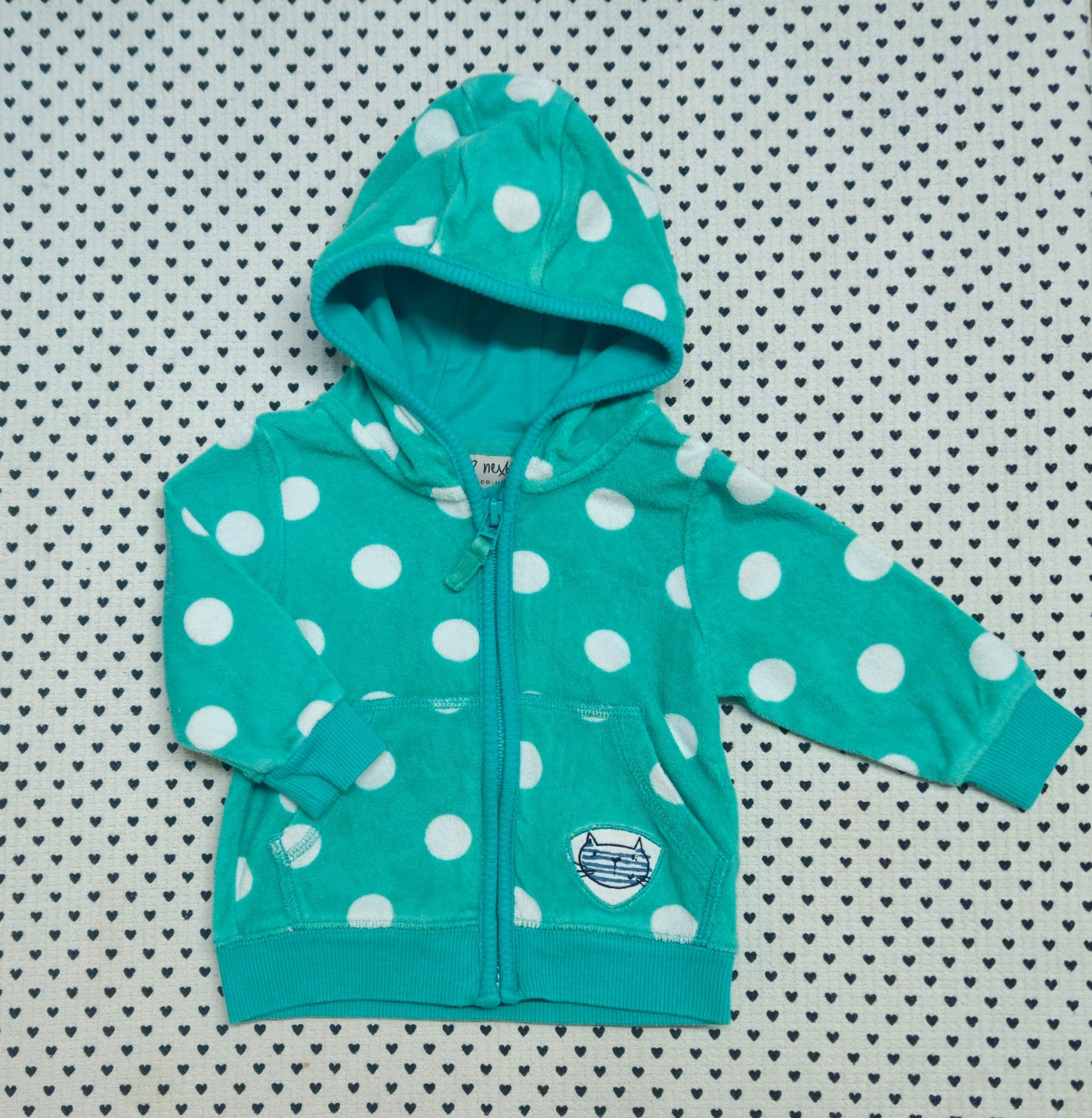 Minis Mädchen | Unisex | Frottee-Kapuzenjacke (Next), Gr. 62/68