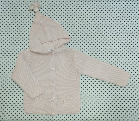 Minis Mädchen | Kapuzenstrickjacke (Three Monkeys), Gr.80/86